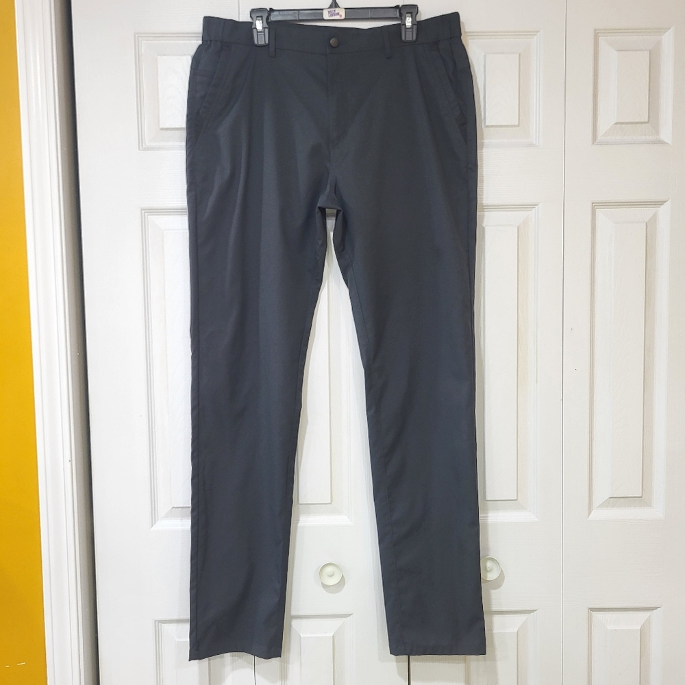 Jack Archer Jetsetter Tech Men Dress Pants Size 35x36 Space Black Chino Trousers